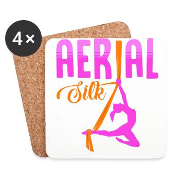 Aerialer Dance, Aerialer Dance Air, Dancers, - Coasters (set of 4) - white - Front
