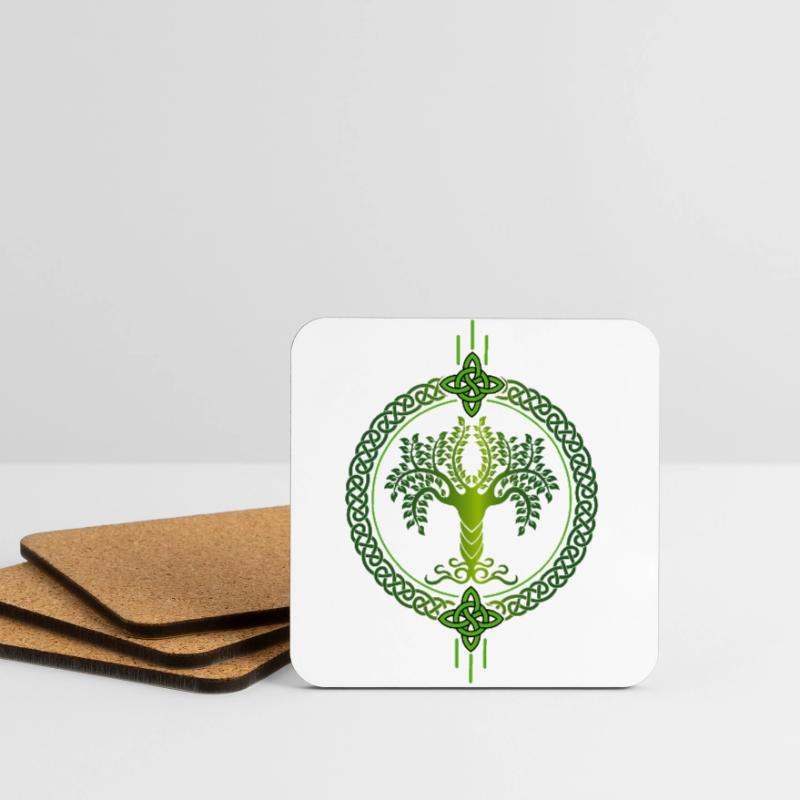 Lebensbaum, Lebensbaum, Keltisches symbol, Celtic, Untersetzer (4er-Set)