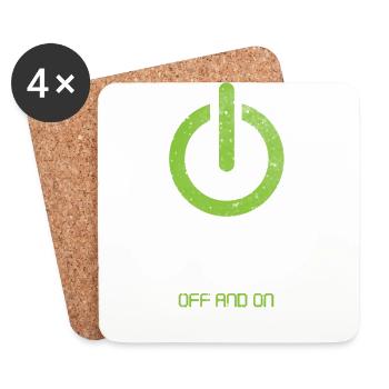 tech, tech desk, developer, - Coasters (set of 4) - white - Front