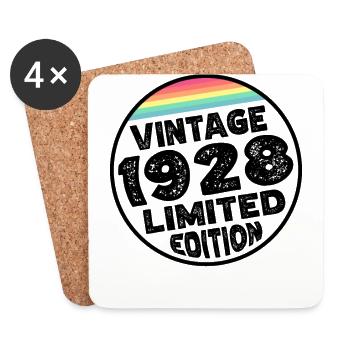 Limited Edition since 1928 Birthday Gift - Coasters (set of 4) - white - Front