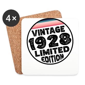 Limited Edition since 1928 Birthday Gift - Coasters (set of 4) - white - Front
