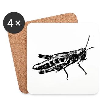 grasshopper graphic - Untersetzer (4er-Set) - Weiß - Vorne