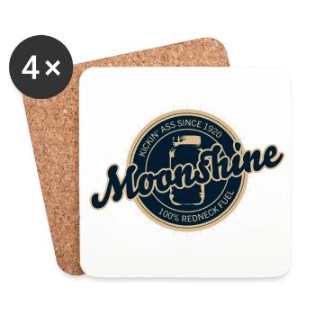 Moonshine Kickin' Ass since 1920 - Untersetzer (4er-Set) - Weiß - Vorne