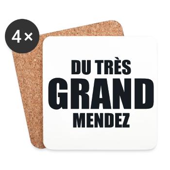 Du Très Grand Mendez - Dessous de verre (lot de 4) - blanc - Devant