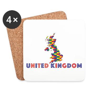 Great Britain Pride - Coasters (set of 4) - white - Front