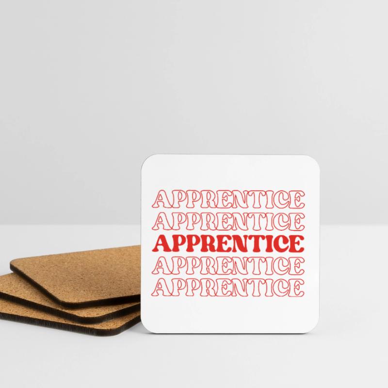 Apprentice Trainee Apprentice Novice Learner Coasters (set of 4)