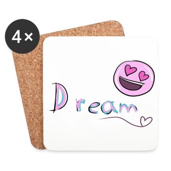 Dreamer's dream - Coasters (set of 4) - white - Front