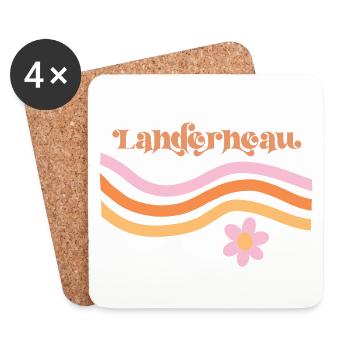 Un été à Landerneau - Dessous de verre (lot de 4) - blanc - Devant