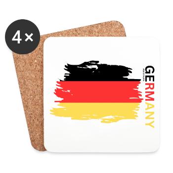 Germany meets East-style Eastern Snowy - Coasters (set of 4) - white - Front