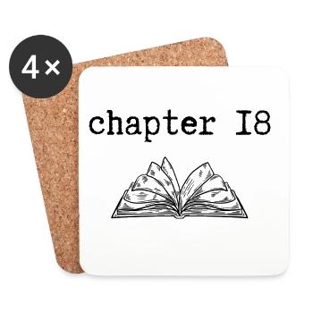 chapter 18 Birthday - Coasters (set of 4) - white - Front