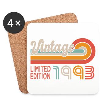 Anniversary 30 years vintage anniversary 1993 - Coasters (set of 4) - white - Front