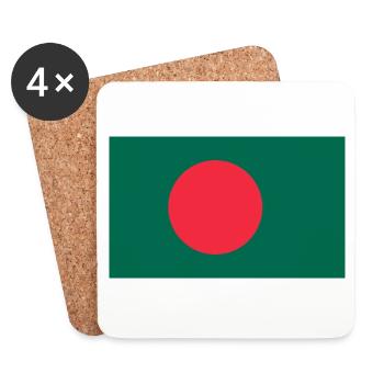 Bangladesh - Coasters (set of 4) - white - Front