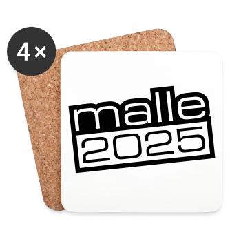Malle 2025 - Untersetzer (4er-Set) - Weiß - Vorne
