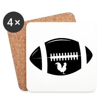 Rugby - Untersetzer (4er-Set) - Weiß - Vorne