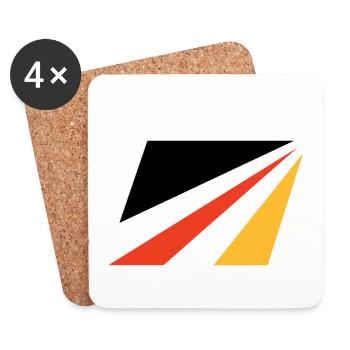 DL3 - Untersetzer (4er-Set) - Weiß - Vorne
