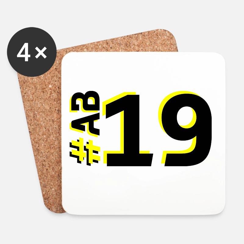AB19 - Coasters (set of 4) - white