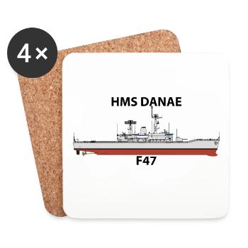 HMS DANAE - LEANDER ORIG - Coasters (set of 4) - white - Front