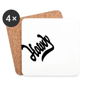 Howdy Typo - Coasters (set of 4) - white - Front