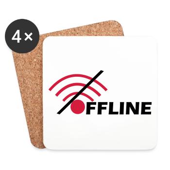 Offline - Coasters (set of 4) - white - Front