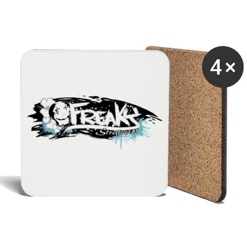 Freaky Streetwear Logo brush - Untersetzer (4er-Set)