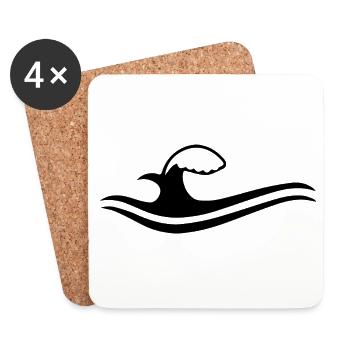 Wave - Coasters (set of 4) - white - Front