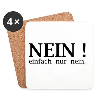 No! just no. - Coasters (set of 4) - white - Front