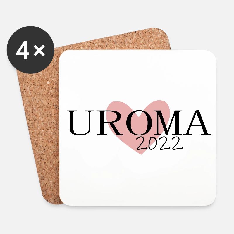 Uroma 2022 - Untersetzer (4er-Set) - Weiß