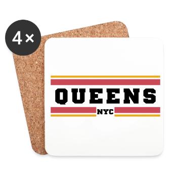 Queens Nyc - Untersetzer (4er-Set) - Weiß - Vorne