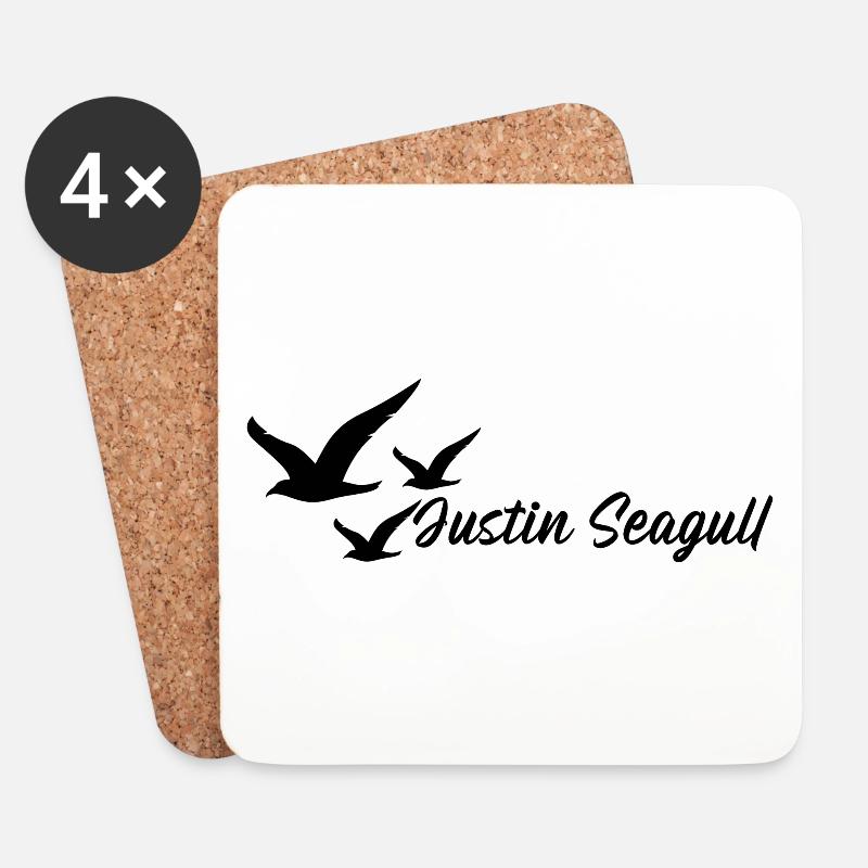 Justin Mouette - Dessous de verre (lot de 4) - blanc
