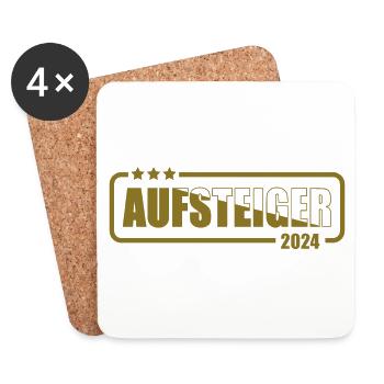 Aufsteiger 2024 Aufstiegstrikot 24 - Untersetzer (4er-Set) - Weiß - Vorne