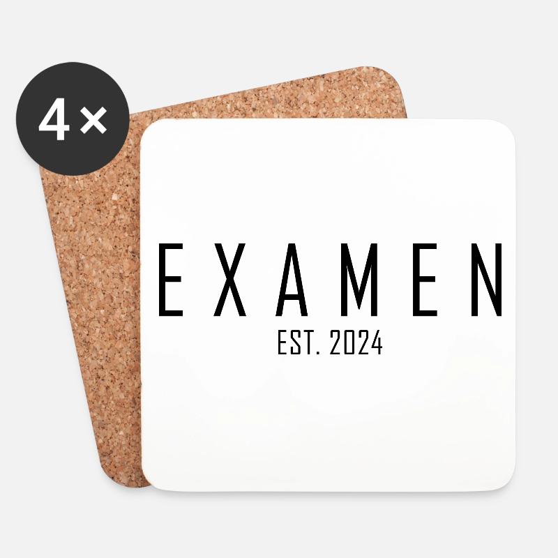 Examen EST. 2024 - Untersetzer (4er-Set) - Weiß