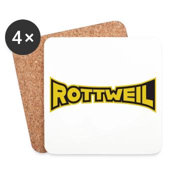 Rottweil, deine Stadt - Untersetzer (4er-Set) - Weiß - Vorne