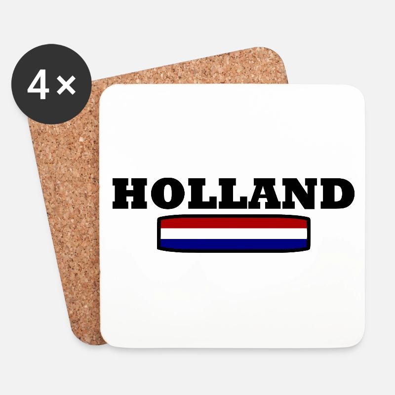 HOLLAND - Untersetzer (4er-Set) - Weiß