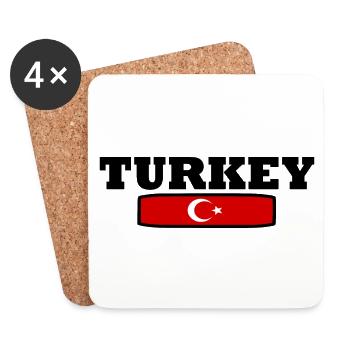 Turkey - Coasters (set of 4) - white - Front