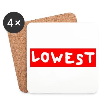Lowest anti fashion - Coasters (set of 4) - white - Front