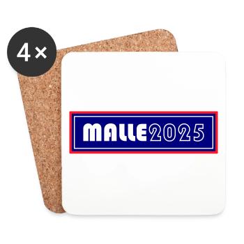 Malle 2025 - Untersetzer (4er-Set) - Weiß - Vorne