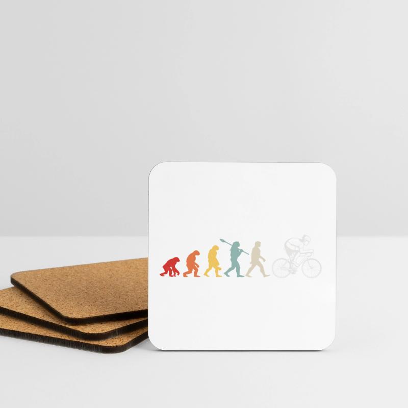 Evolution du cyclisme Dessous de verre (lot de 4)