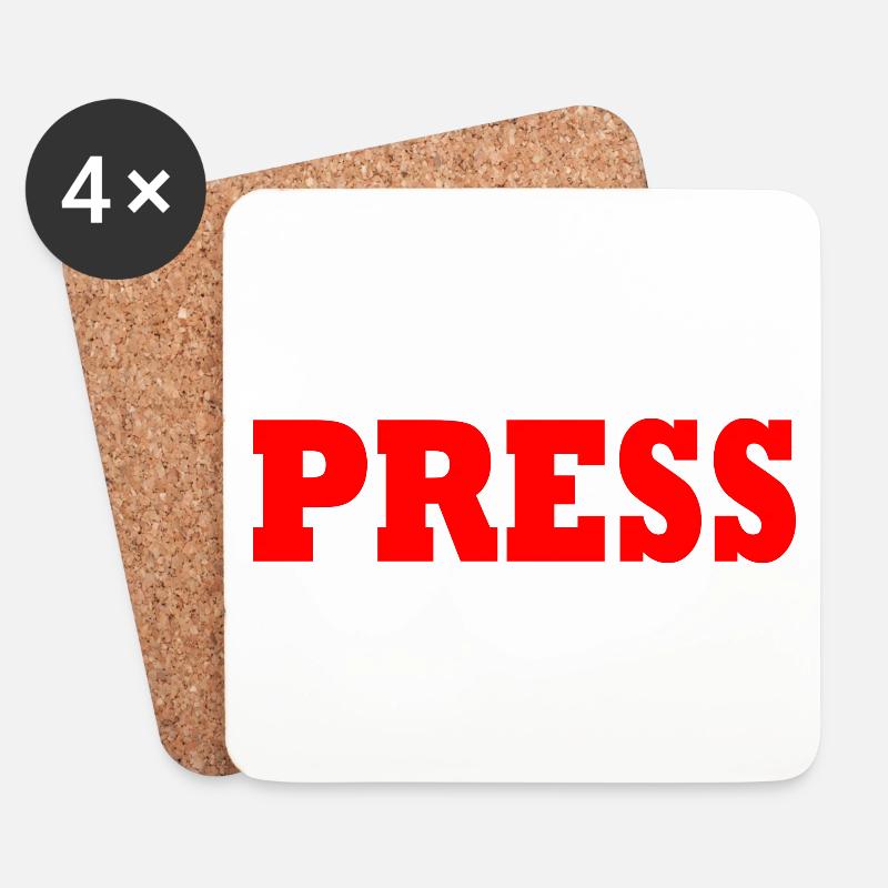 Press - Untersetzer (4er-Set) - Weiß