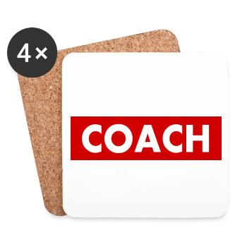 Coach - Coasters (set of 4) - white - Front