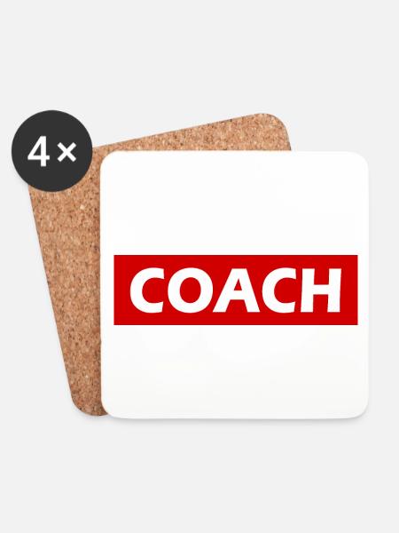 Coach - Untersetzer (4er-Set) - Weiß