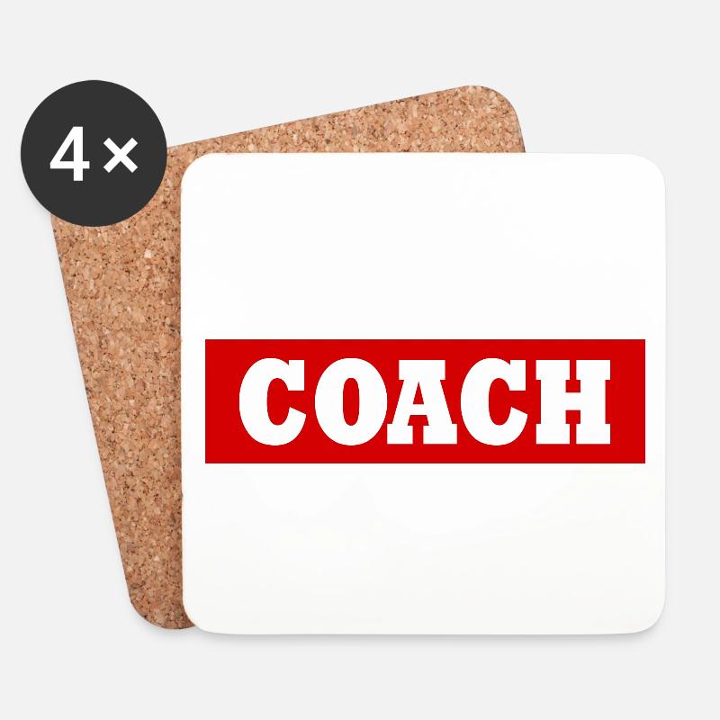 Coach - Untersetzer (4er-Set) - Weiß
