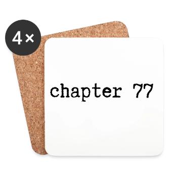 chapter 77 Birthday - Coasters (set of 4) - white - Front