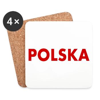 Polen - Untersetzer (4er-Set) - Weiß - Vorne
