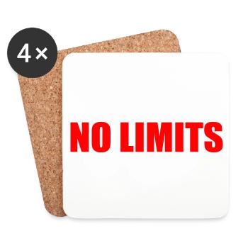 No limits - Untersetzer (4er-Set) - Weiß - Vorne