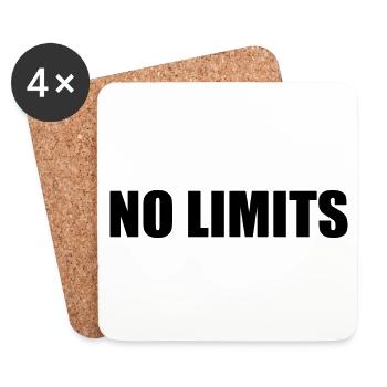 No limits - Dessous de verre (lot de 4) - blanc - Devant