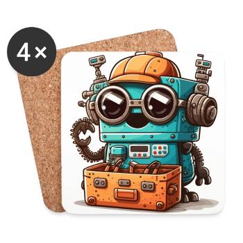 Engineerbot - Coasters (set of 4) - white - Front
