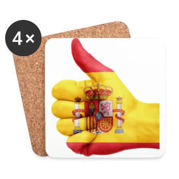 SPAIN SPANIA SPAIN FOOTBALL WORLD CHAMPIONSHIP - Coasters (set of 4) - white - Front