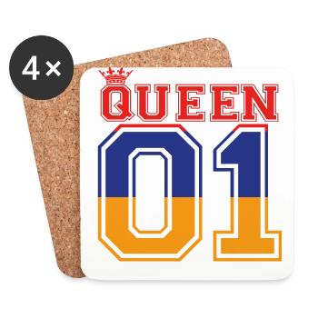partner land king 01 prince Armenien - Untersetzer (4er-Set) - Weiß - Vorne