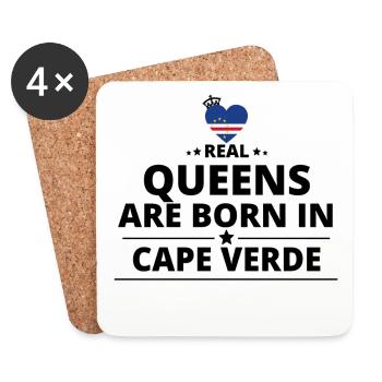GESCHENK QUEENS LOVE FROM CAPE VERDE - Untersetzer (4er-Set) - Weiß - Vorne