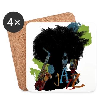 Jazz - Untersetzer (4er-Set) - Weiß - Vorne
